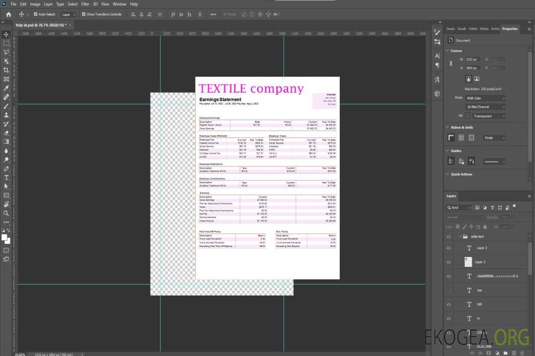 modèle de paie d'une entreprise textile aux formats Word et PDF template modèle de paie d'une entreprise textile aux formats Word et PDF template
